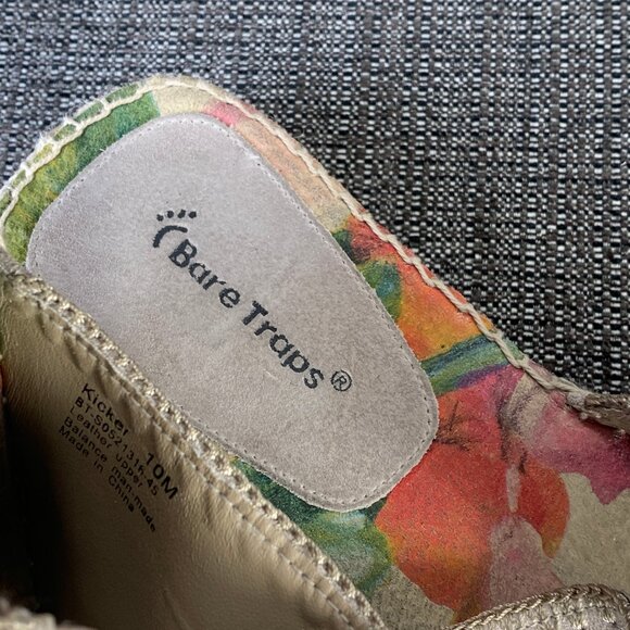 Baretraps Kicker Floral Slide Sandals - Womens 10M - print canvas leather - Picture 12 of 12